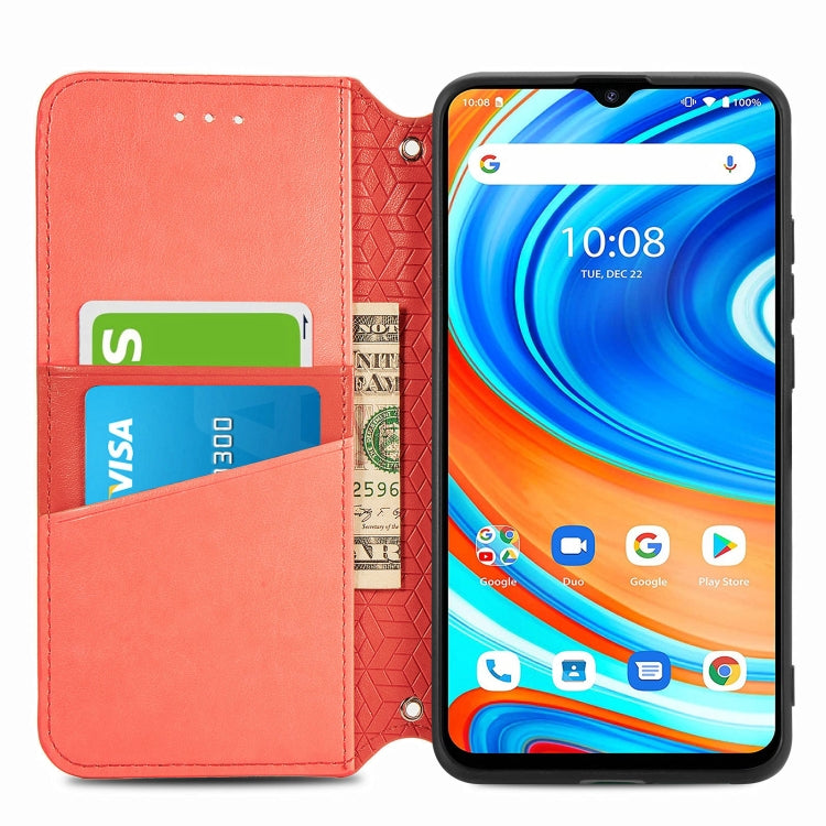 For UMIDIGI A9 Blooming Mandala Embossed Pattern Magnetic Horizontal Flip Leather Case with Holder & Card Slots & Wallet