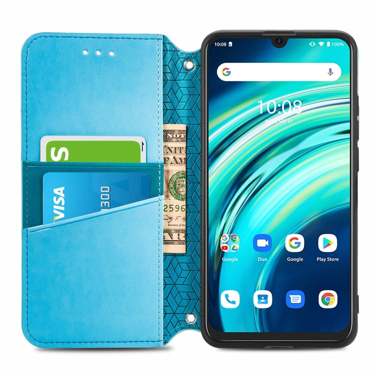For UMIDIGI A9 Pro Blooming Mandala Embossed Pattern Magnetic Horizontal Flip Leather Case with Holder & Card Slots & Wallet