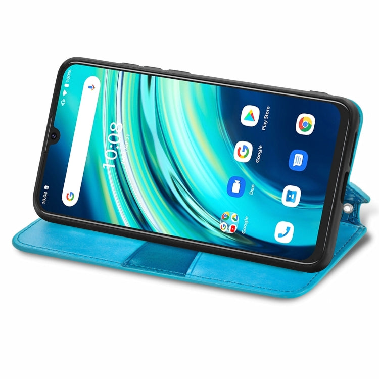 For UMIDIGI A9 Pro Blooming Mandala Embossed Pattern Magnetic Horizontal Flip Leather Case with Holder & Card Slots & Wallet