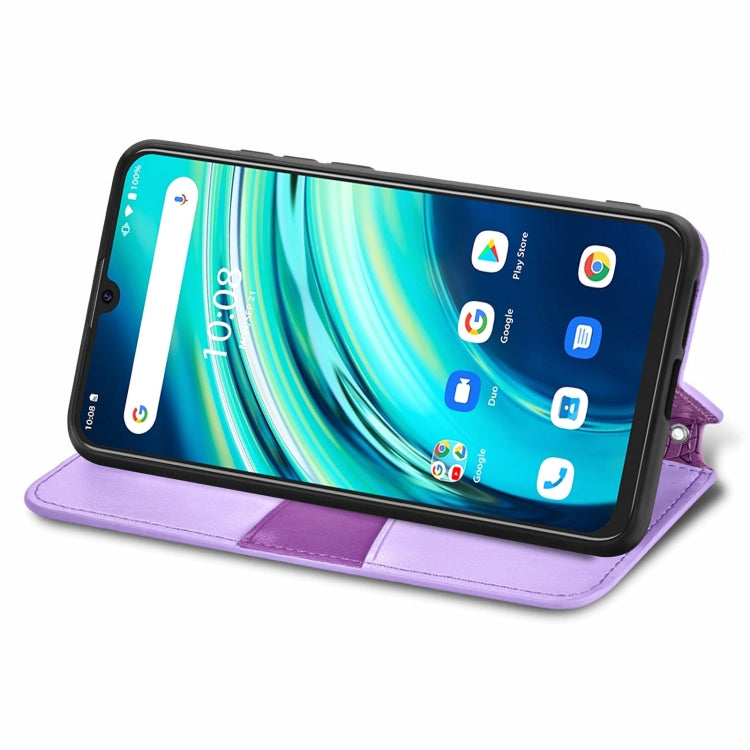 For UMIDIGI A9 Pro Blooming Mandala Embossed Pattern Magnetic Horizontal Flip Leather Case with Holder & Card Slots & Wallet