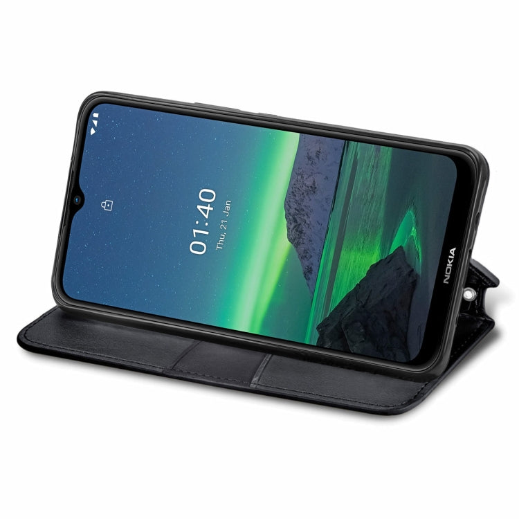 For Nokia 1.4 Blooming Mandala Embossed Pattern Magnetic Horizontal Flip Leather Case with Holder & Card Slots & Wallet