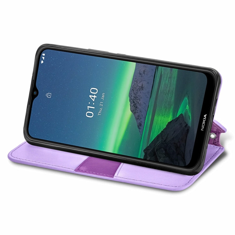 For Nokia 1.4 Blooming Mandala Embossed Pattern Magnetic Horizontal Flip Leather Case with Holder & Card Slots & Wallet