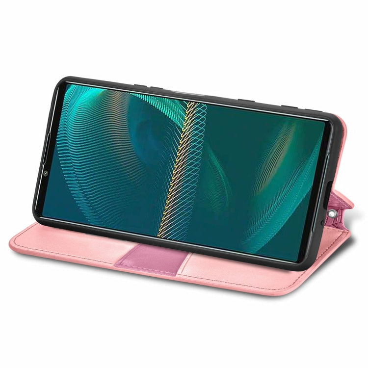 For Sony Xperia 5 III Blooming Mandala Embossed Pattern Magnetic Horizontal Flip Leather Case with Holder & Card Slots & Wallet