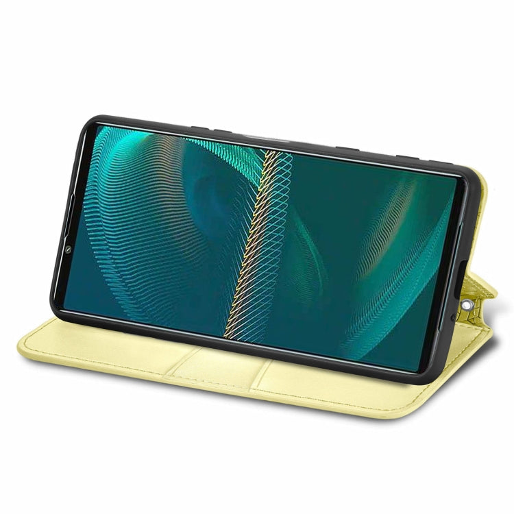 For Sony Xperia 5 III Blooming Mandala Embossed Pattern Magnetic Horizontal Flip Leather Case with Holder & Card Slots & Wallet