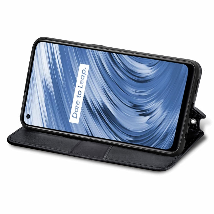 For OPPO Realme V15 5G Blooming Mandala Embossed Pattern Magnetic Horizontal Flip Leather Case with Holder & Card Slots & Wallet