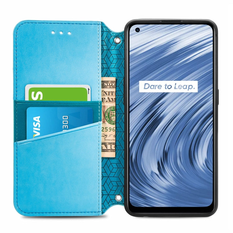 For OPPO Realme V15 5G Blooming Mandala Embossed Pattern Magnetic Horizontal Flip Leather Case with Holder & Card Slots & Wallet