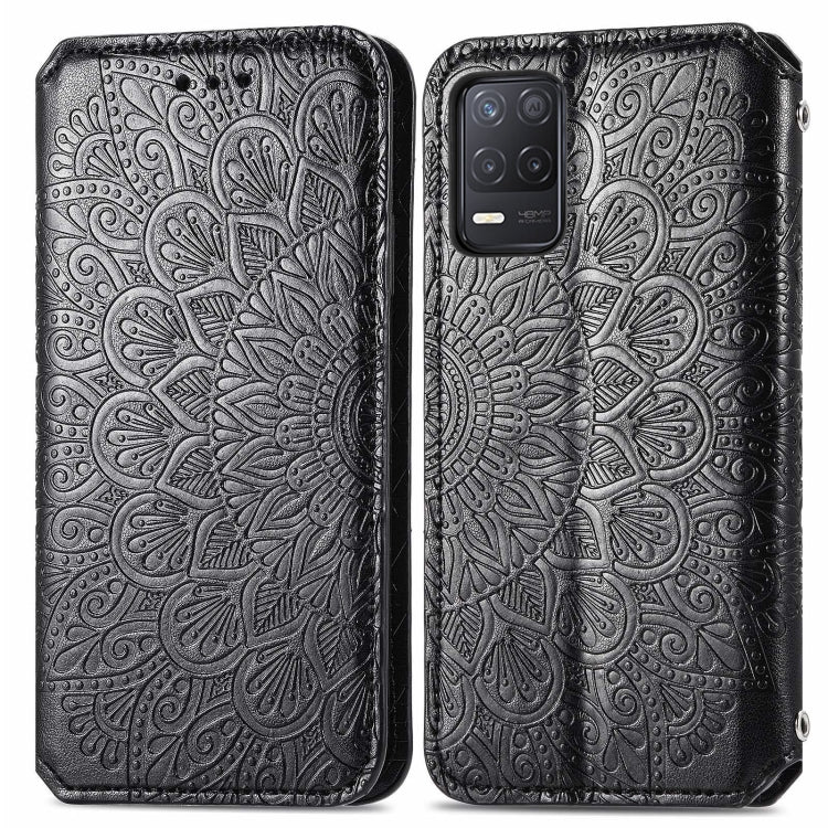 For OPPO Realme V13 Blooming Mandala Embossed Pattern Magnetic Horizontal Flip Leather Case with Holder & Card Slots & Wallet