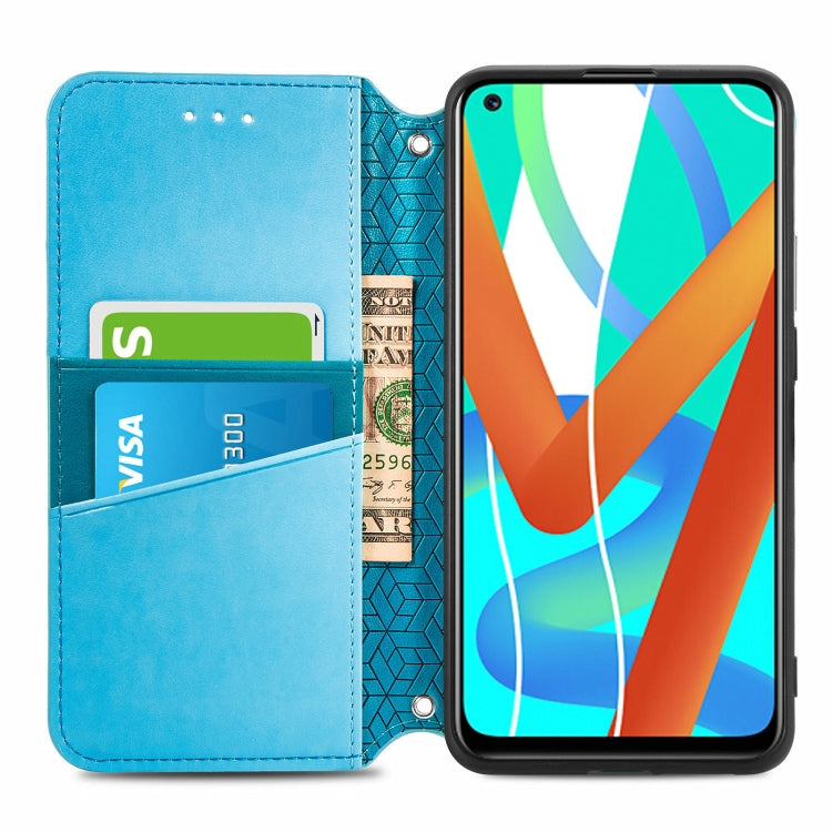 For OPPO Realme V13 Blooming Mandala Embossed Pattern Magnetic Horizontal Flip Leather Case with Holder & Card Slots & Wallet