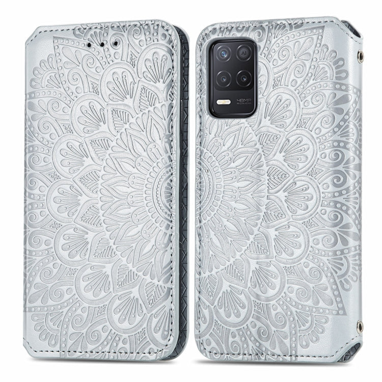 For OPPO Realme V13 Blooming Mandala Embossed Pattern Magnetic Horizontal Flip Leather Case with Holder & Card Slots & Wallet