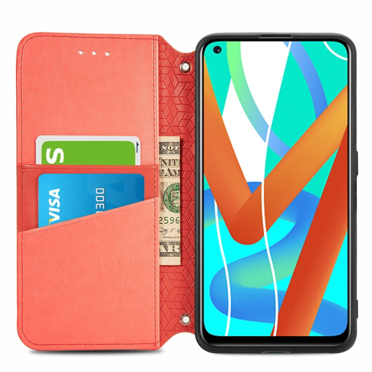 For OPPO Realme V13 Blooming Mandala Embossed Pattern Magnetic Horizontal Flip Leather Case with Holder & Card Slots & Wallet