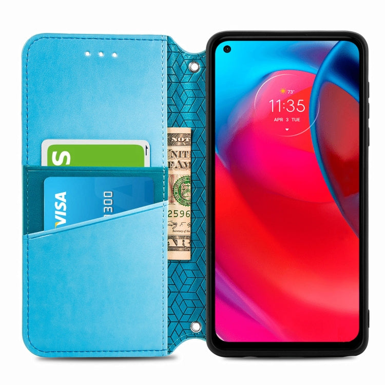 For Motorola G Stylus 5G Blooming Mandala Embossed Pattern Magnetic Horizontal Flip Leather Case with Holder & Card Slots & Wallet