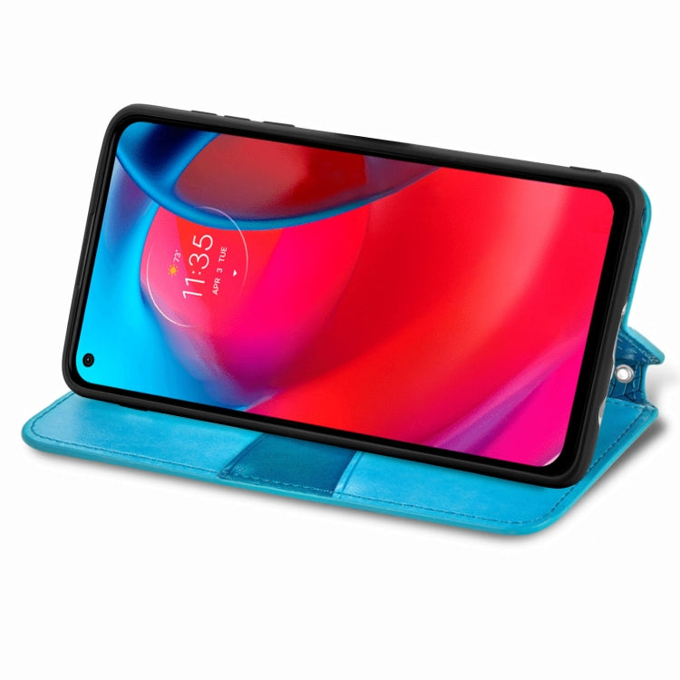 For Motorola G Stylus 5G Blooming Mandala Embossed Pattern Magnetic Horizontal Flip Leather Case with Holder & Card Slots & Wallet