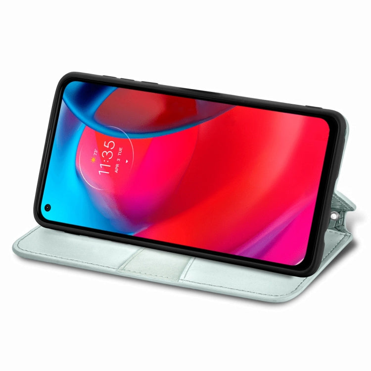 For Motorola G Stylus 5G Blooming Mandala Embossed Pattern Magnetic Horizontal Flip Leather Case with Holder & Card Slots & Wallet