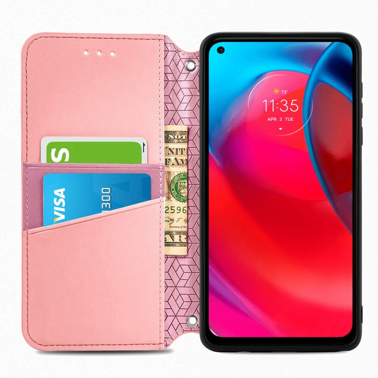 For Motorola G Stylus 5G Blooming Mandala Embossed Pattern Magnetic Horizontal Flip Leather Case with Holder & Card Slots & Wallet