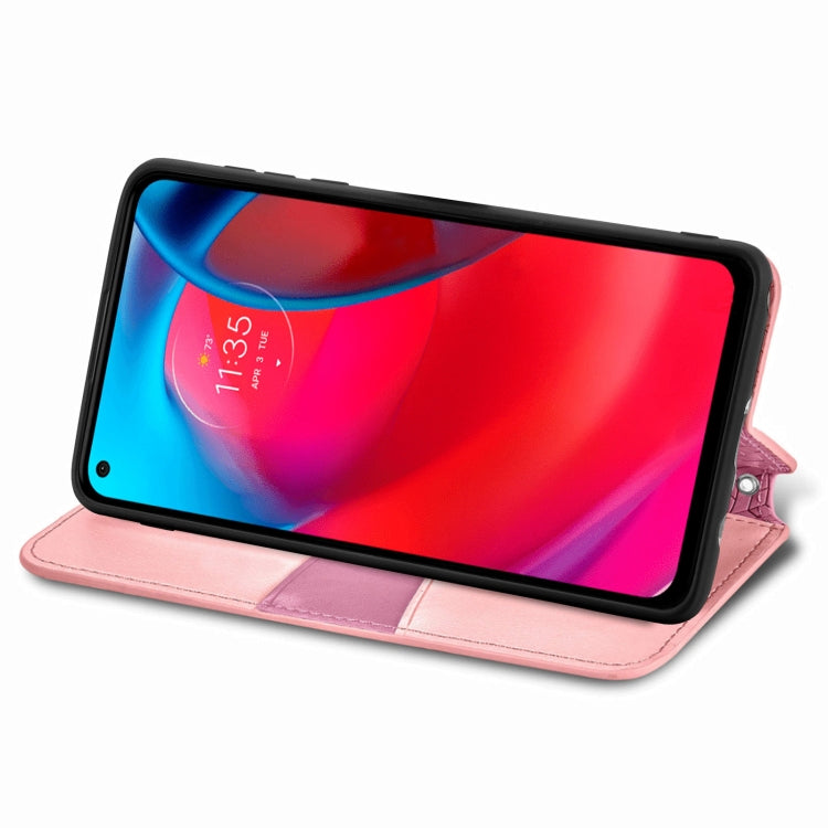 For Motorola G Stylus 5G Blooming Mandala Embossed Pattern Magnetic Horizontal Flip Leather Case with Holder & Card Slots & Wallet