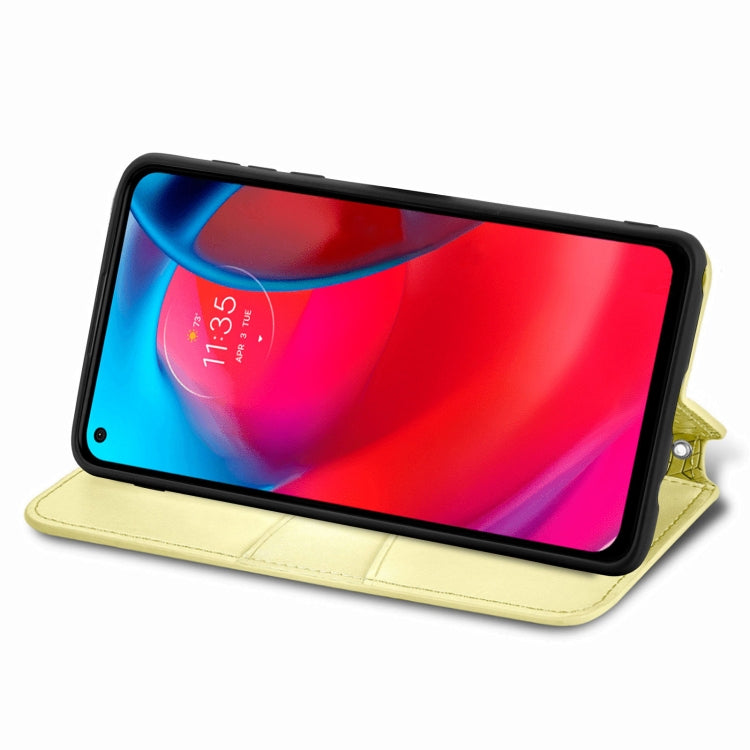 For Motorola G Stylus 5G Blooming Mandala Embossed Pattern Magnetic Horizontal Flip Leather Case with Holder & Card Slots & Wallet