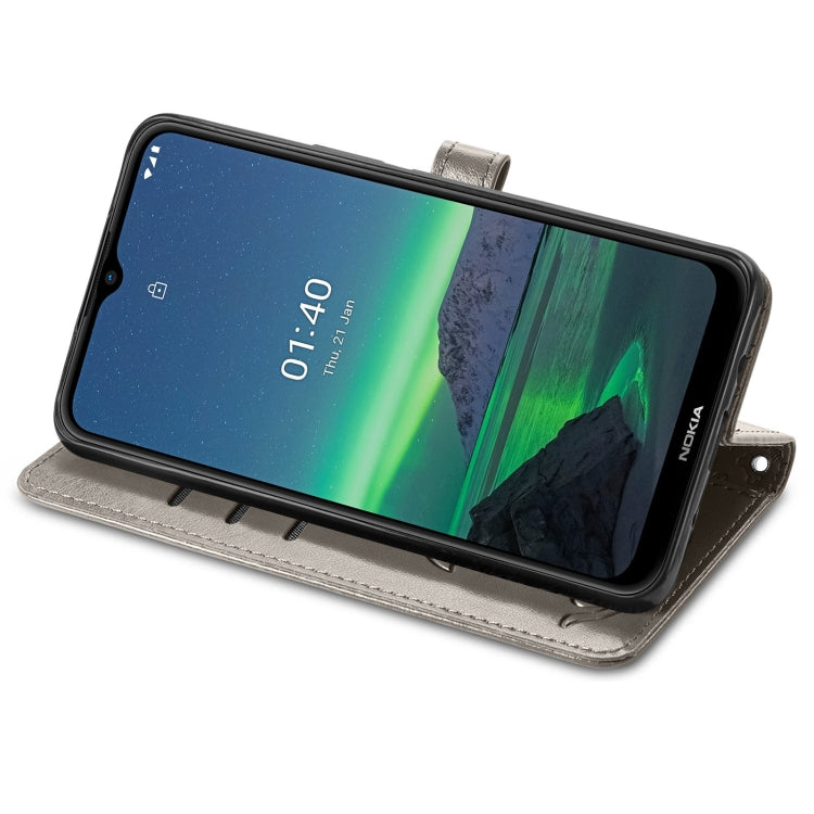 For Nokia 1.4 Cute Cat and Dog Embossed Horizontal Flip Leather Case with Holder & Card Slots & Wallet & Lanyard