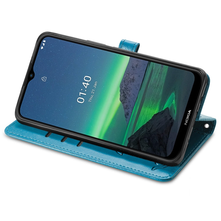 For Nokia 1.4 Cute Cat and Dog Embossed Horizontal Flip Leather Case with Holder & Card Slots & Wallet & Lanyard