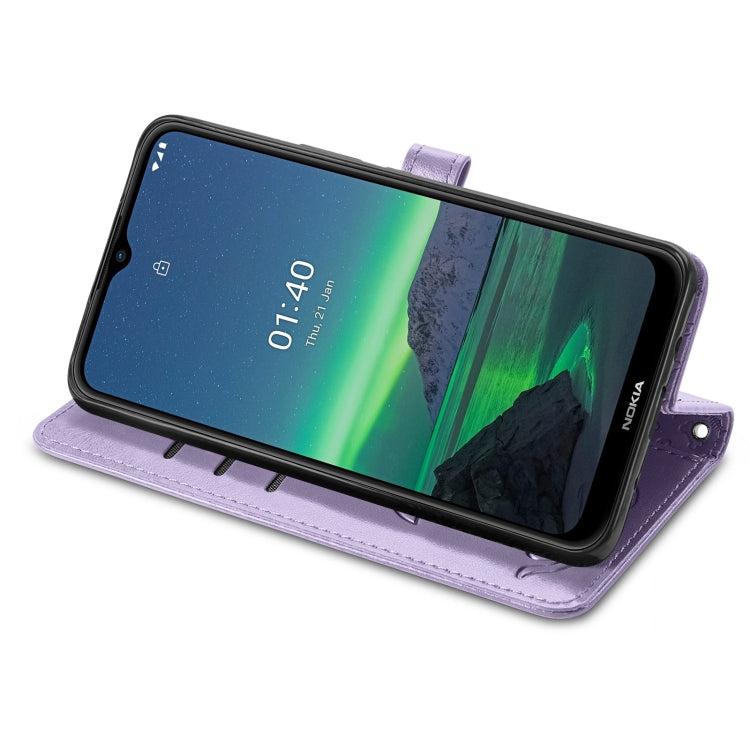 For Nokia 1.4 Cute Cat and Dog Embossed Horizontal Flip Leather Case with Holder & Card Slots & Wallet & Lanyard