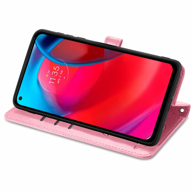 For Motorola MOTO G Stylus 5G Cute Cat and Dog Embossed Horizontal Flip Leather Case with Holder & Card Slots & Wallet & Lanyard