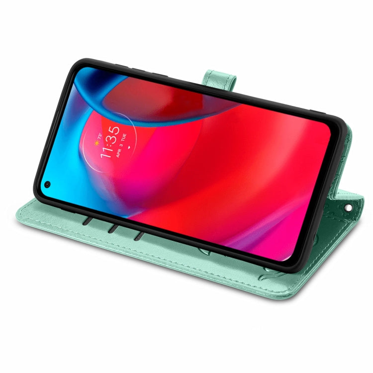 For Motorola MOTO G Stylus 5G Cute Cat and Dog Embossed Horizontal Flip Leather Case with Holder & Card Slots & Wallet & Lanyard