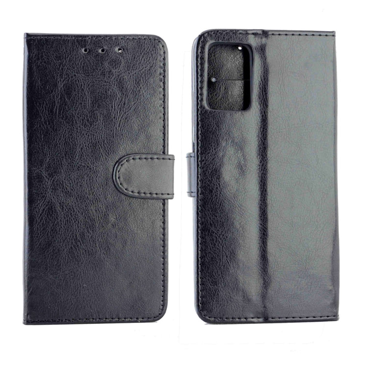 For Samsung Galaxy F52 5G Crazy Horse Texture Leather Horizontal Flip Protective Case with Holder & Card Slots & Wallet & Photo Frame