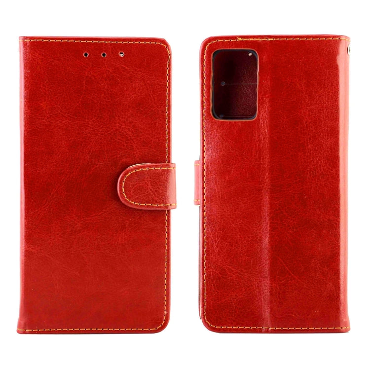 For Samsung Galaxy F52 5G Crazy Horse Texture Leather Horizontal Flip Protective Case with Holder & Card Slots & Wallet & Photo Frame