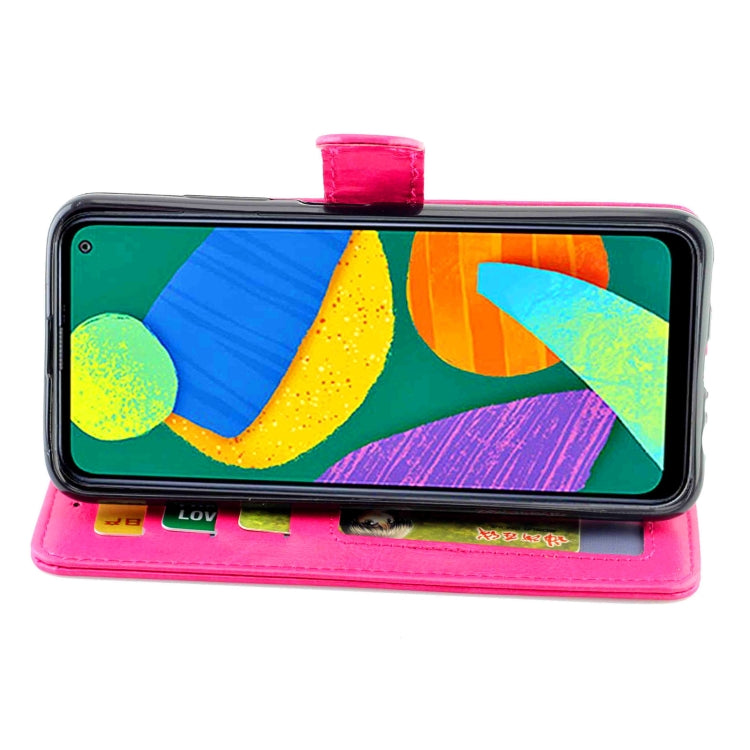 For Samsung Galaxy F52 5G Crazy Horse Texture Leather Horizontal Flip Protective Case with Holder & Card Slots & Wallet & Photo Frame