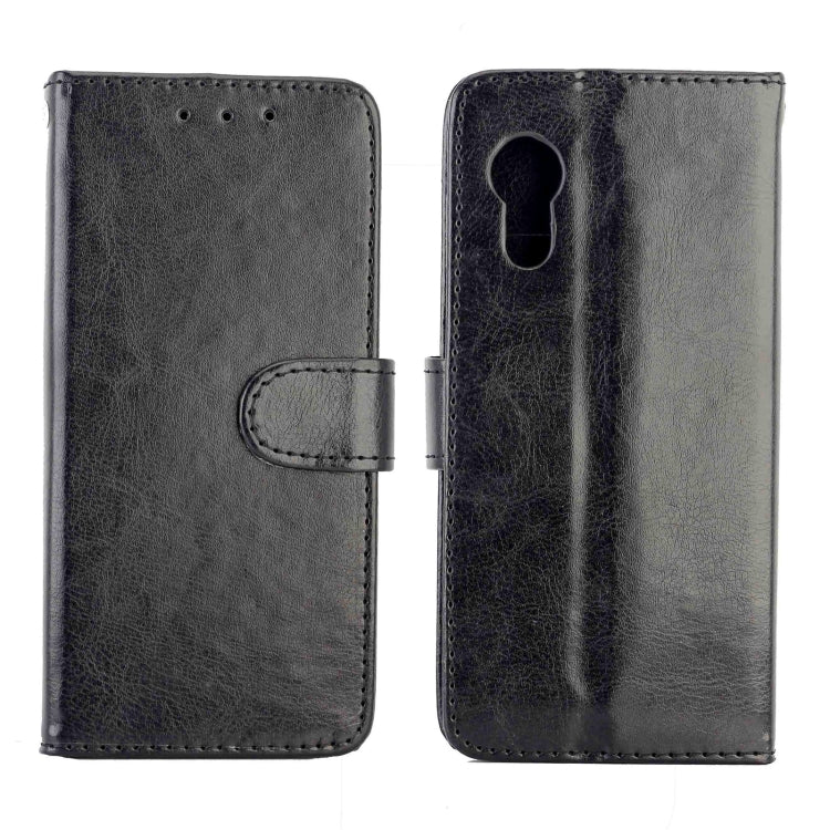 For Samsung Galaxy Xcover 5 Crazy Horse Texture Leather Horizontal Flip Protective Case with Holder & Card Slots & Wallet & Photo Frame