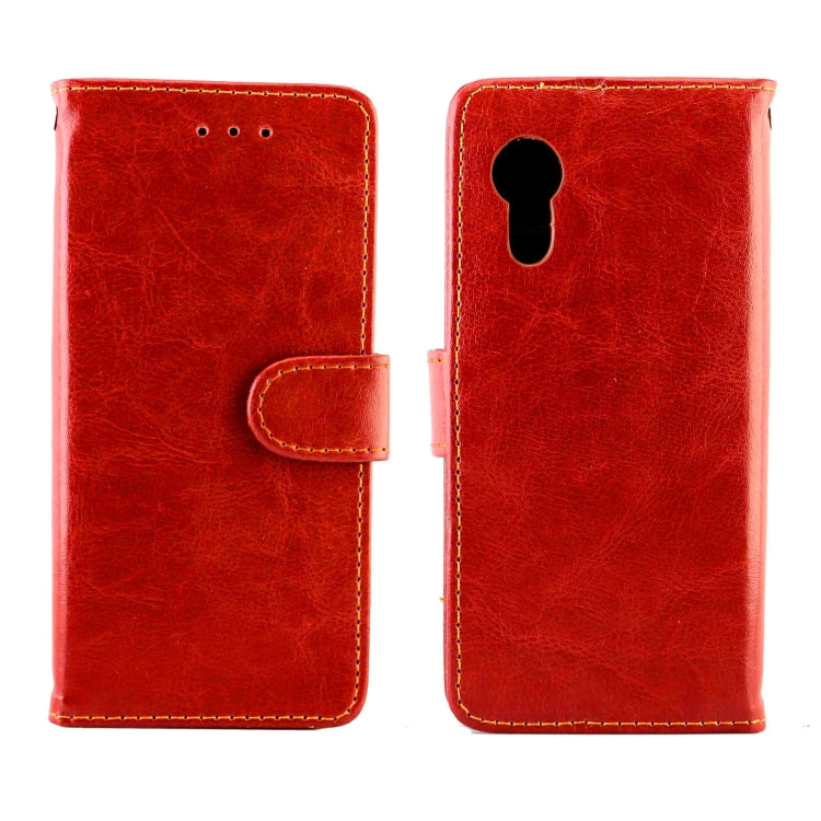 For Samsung Galaxy Xcover 5 Crazy Horse Texture Leather Horizontal Flip Protective Case with Holder & Card Slots & Wallet & Photo Frame