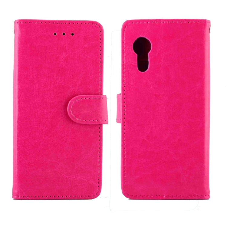 For Samsung Galaxy Xcover 5 Crazy Horse Texture Leather Horizontal Flip Protective Case with Holder & Card Slots & Wallet & Photo Frame