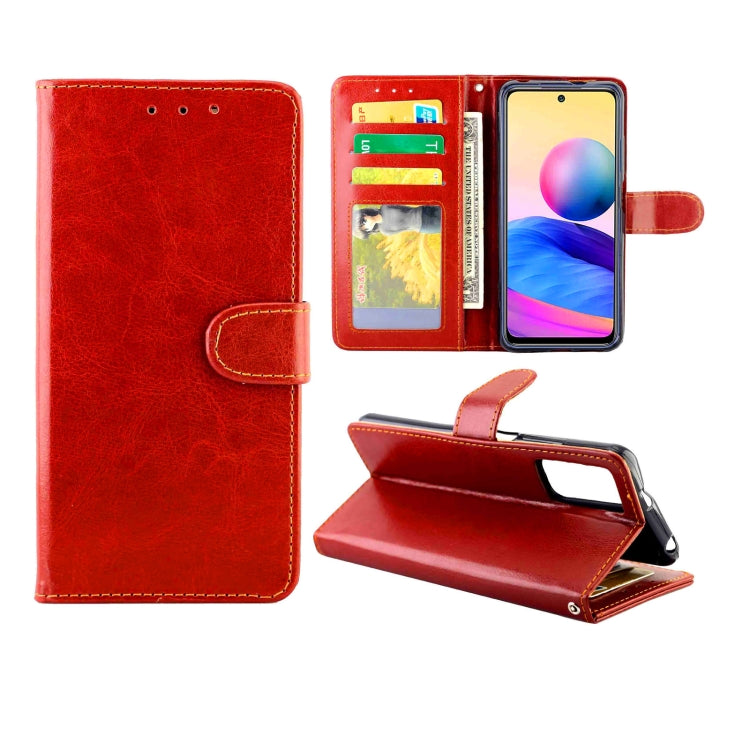 For Xiaomi Redmi Note10 5G /  Poco M3 Pro Crazy Horse Texture Leather Horizontal Flip Protective Case with Holder & Card Slots & Wallet & Photo Frame