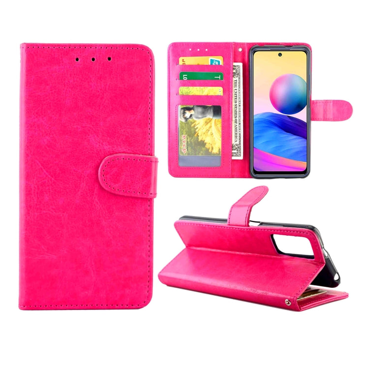 For Xiaomi Redmi Note10 5G /  Poco M3 Pro Crazy Horse Texture Leather Horizontal Flip Protective Case with Holder & Card Slots & Wallet & Photo Frame