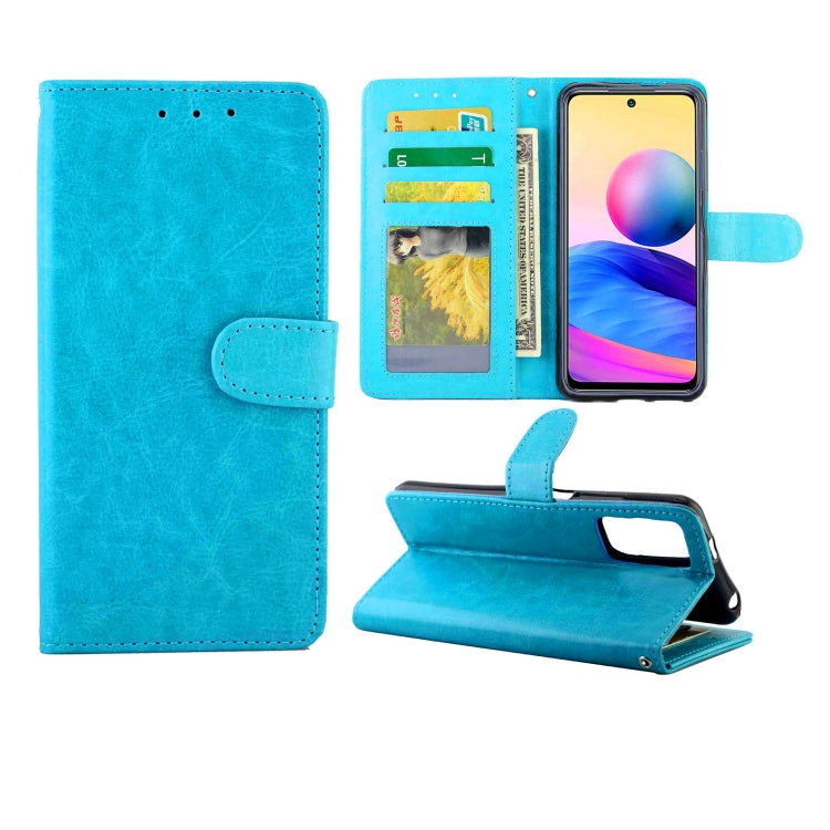 For Xiaomi Redmi Note10 5G /  Poco M3 Pro Crazy Horse Texture Leather Horizontal Flip Protective Case with Holder & Card Slots & Wallet & Photo Frame