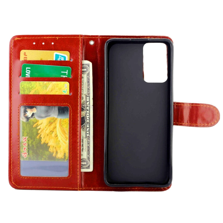 For OPPO Reno6 5G Crazy Horse Texture Leather Horizontal Flip Protective Case with Holder & Card Slots & Wallet & Photo Frame