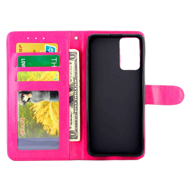 For OPPO Reno6 5G Crazy Horse Texture Leather Horizontal Flip Protective Case with Holder & Card Slots & Wallet & Photo Frame