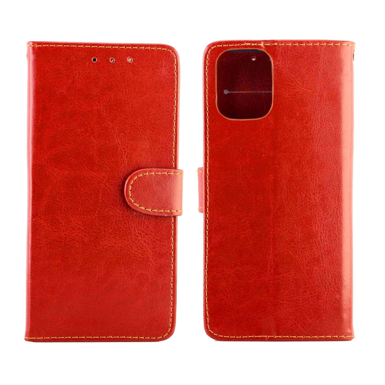 For OPPO Realme 8 / 8 Pro Crazy Horse Texture Leather Horizontal Flip Protective Case with Holder & Card Slots & Wallet & Photo Frame