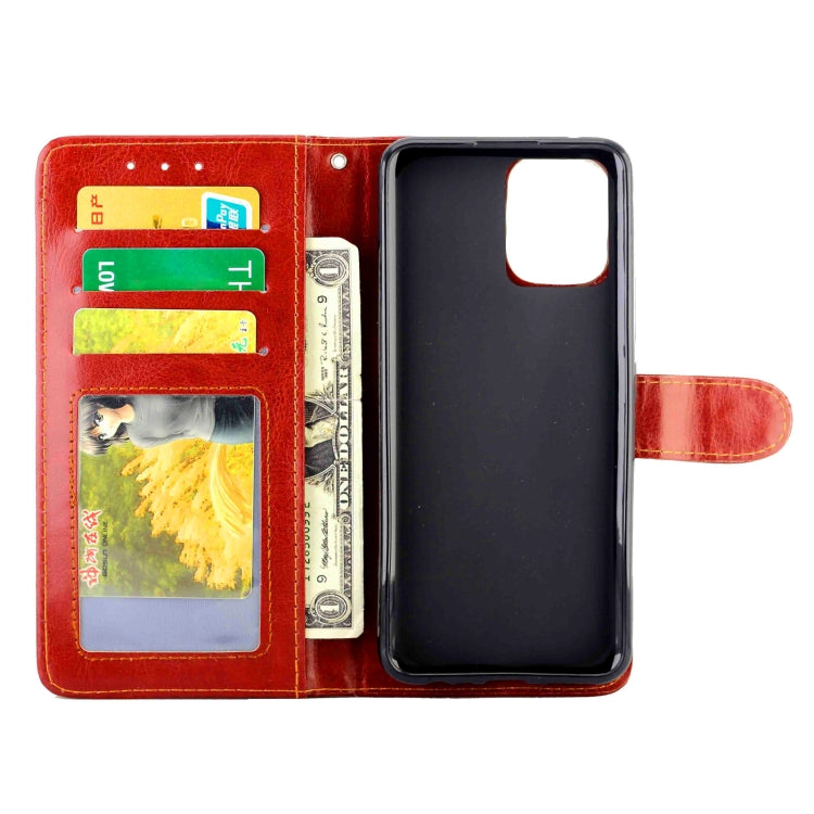 For OPPO Realme 8 / 8 Pro Crazy Horse Texture Leather Horizontal Flip Protective Case with Holder & Card Slots & Wallet & Photo Frame