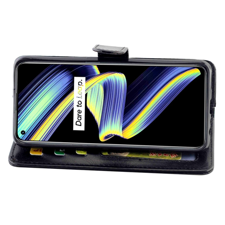 For OPPO Realme GT 5G / X7 Max 5G / Q3 Pro 5G China / GT Neo 5G Crazy Horse Texture Leather Horizontal Flip Protective Case with Holder & Card Slots & Wallet & Photo Frame