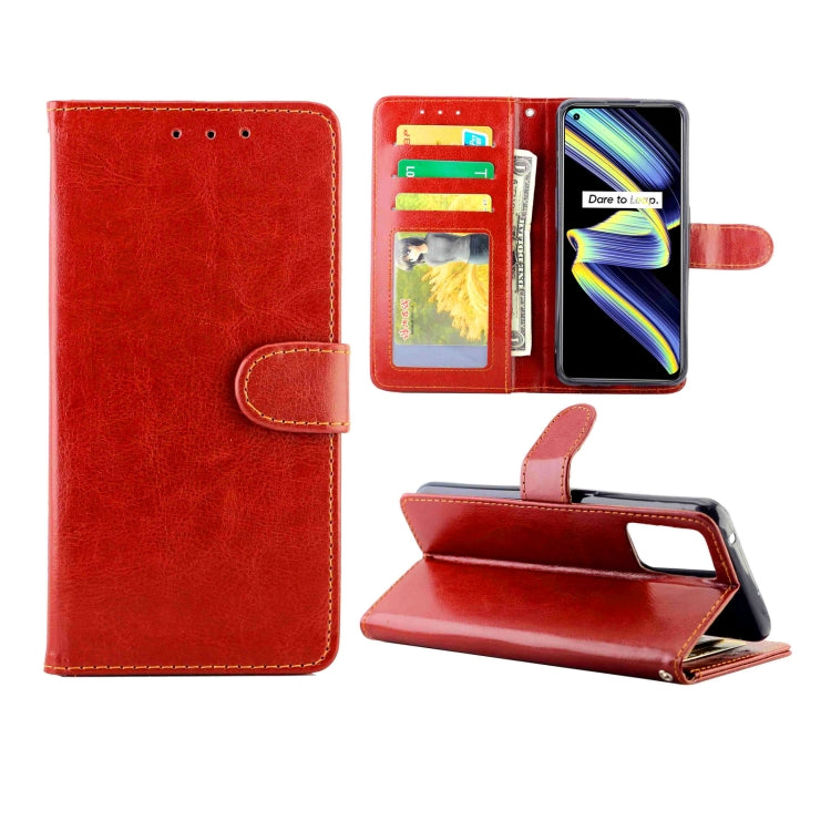 For OPPO Realme GT 5G / X7 Max 5G / Q3 Pro 5G China / GT Neo 5G Crazy Horse Texture Leather Horizontal Flip Protective Case with Holder & Card Slots & Wallet & Photo Frame