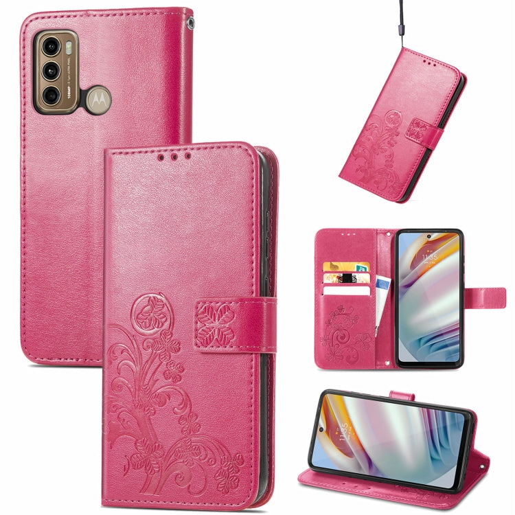 For Xiaomi Redmi Note 10 Pro 5G/Poco X3 GT Four-leaf Clasp Embossed Buckle Mobile Phone Protection Leather Case with Lanyard & Card Slot & Wallet & Bracket Function