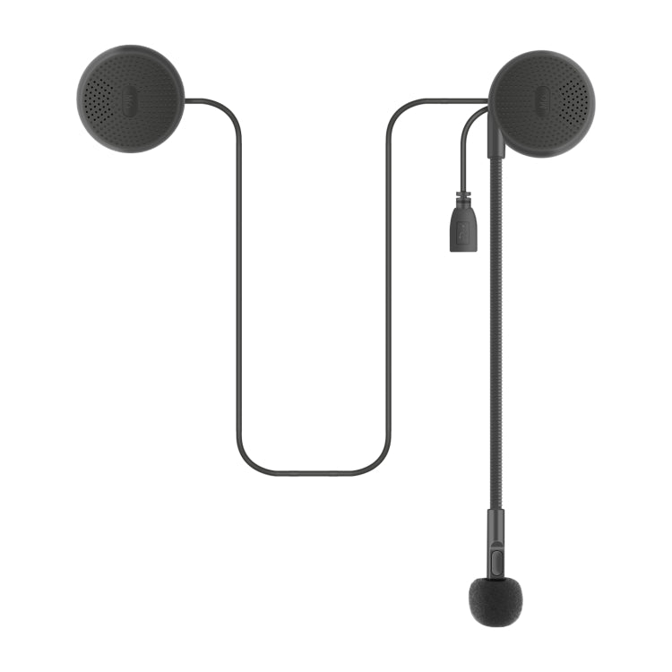 M6 Motorcycle Helmet Bluetooth Headset V5.0 Stereo with Fixing Clip