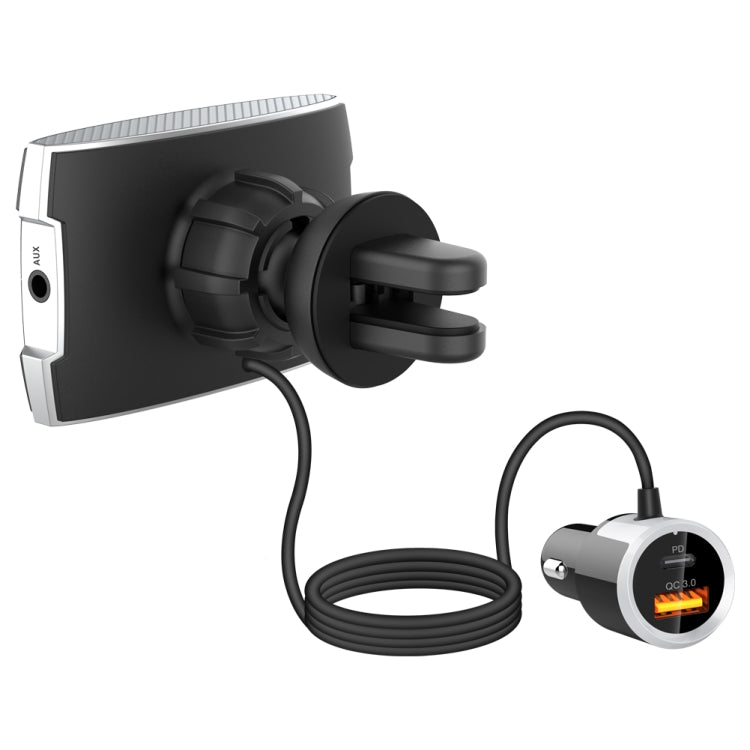 BC75 Wireless Car Bluetooth 5.0 FM Transmitter Hands-free Kit QC3.0 Dual USB PD Car Charger