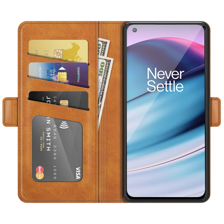 For OnePlus Nord CE 5G Dual-side Magnetic Buckle Horizontal Flip Leather Case with Holder & Card Slots & Wallet