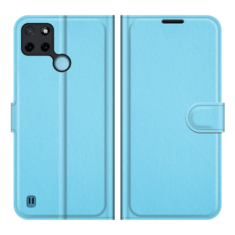 For OPPO Realme C21Y Litchi Texture Horizontal Flip Protective Case with Holder & Card Slots & Wallet
