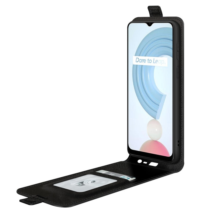 For OPPO Realme C21Y R64 Texture Single Vertical Flip Leather Protective Case with Card Slots & Photo Frame