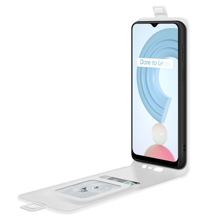 For OPPO Realme C21Y R64 Texture Single Vertical Flip Leather Protective Case with Card Slots & Photo Frame