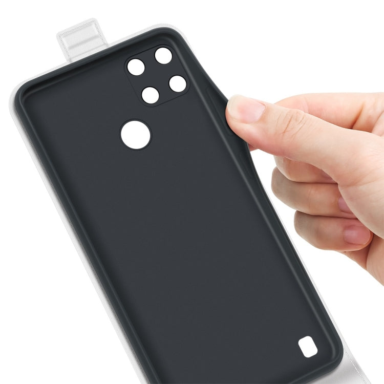 For OPPO Realme C21Y R64 Texture Single Vertical Flip Leather Protective Case with Card Slots & Photo Frame