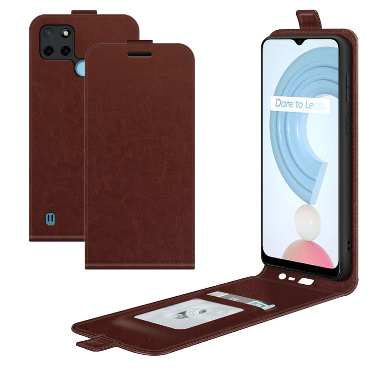 For OPPO Realme C21Y R64 Texture Single Vertical Flip Leather Protective Case with Card Slots & Photo Frame