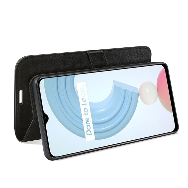 For OPPO Realme C21Y R64 Texture Single Horizontal Flip Protective Case with Holder & Card Slots & Wallet& Photo Frame
